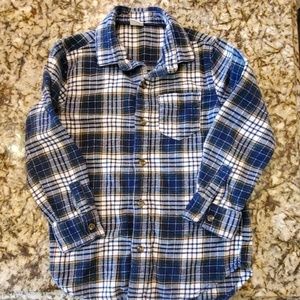Crazy 8 long sleeved flannel shirt size 5/6